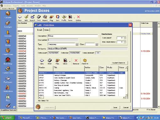 CAN WE CREATE AND ISSUE PROJECT BOXES? Both permanent and temporary projects can easily be created in ECLIPSE PRO.