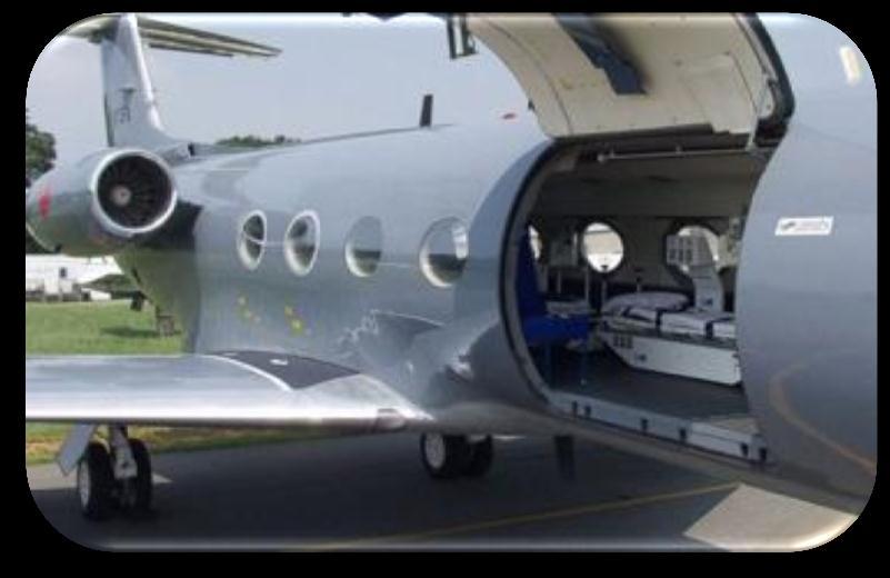 EVACUATION SOLUTIONS Specially modified Gulfstream G III, equipped for moving highly contagious
