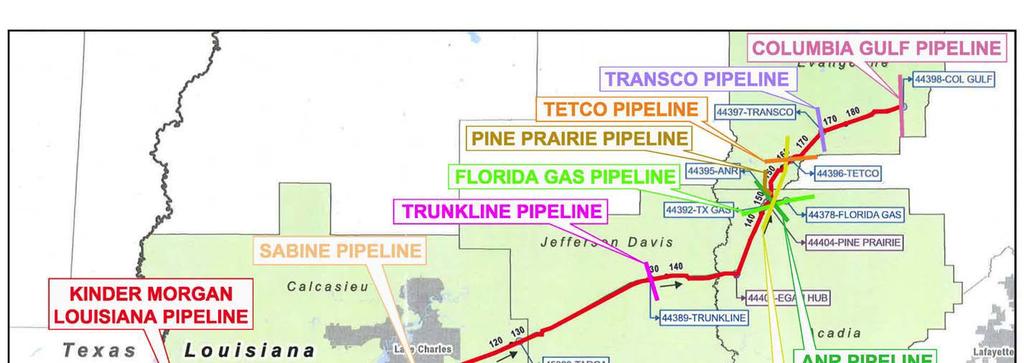 Factor 3: Connecting natural gas pipelines to LNG sites (continued) Magnolia LNG has entered into a legally binding pipeline capacity agreement with
