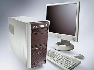 The control board is connected to the computer via a USB connection and provides an interface within the computer so that the