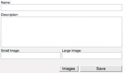 Large and Small Image: You can upload an image to the Image Browser that corresponds to this packaging type by clicking the Images button.