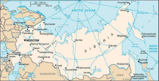Map of The Russian Federation 5 World s largest countries 18 16 14 12 10 8 6 4 2 0