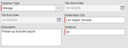 Step 3: Type in an appropriate estimate for Distance.