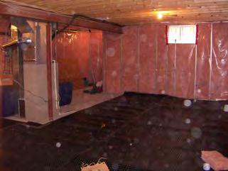 (summer) Solutions Install finish over small amount of insulation Install