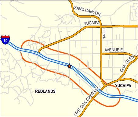 Phase: Landscape I-10 Corridor Type: Mainline I-10 WESTBOUND WIDENING This project will add a general purpose lane to westbound I-10 from Live Oak Canyon Road in Yucaipa to Ford Street in Redlands