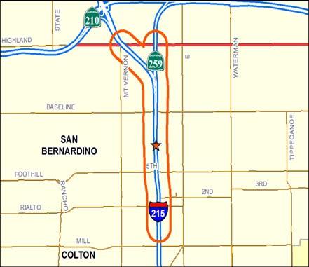 Phase: Landscape I-215 Corridor Type: Mainline I-215 WIDENING CENTRAL SAN BERNARDINO This project will build or replace 16 bridge structures on the I- 215 freeway through San Bernardino, add a