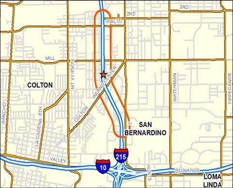 Phase: Landscape Design I-215 Corridor Type: Mainline I-215 WIDENING SOUTH SAN BERNARDINO Project will add one car pool and one general-purpose lane in each direction, and build/replace 6 bridge