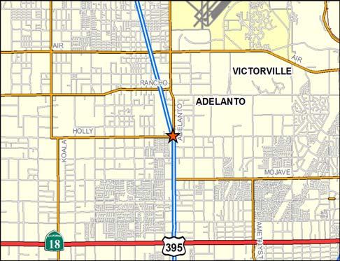 US-395 Phase: Design/ROW Type: Special Projects US-395 WIDENING PROJECT PHASE I Widen US-395 between SR 18 and Chamberlain Way in the City of Adelanto from two lanes to four lanes.
