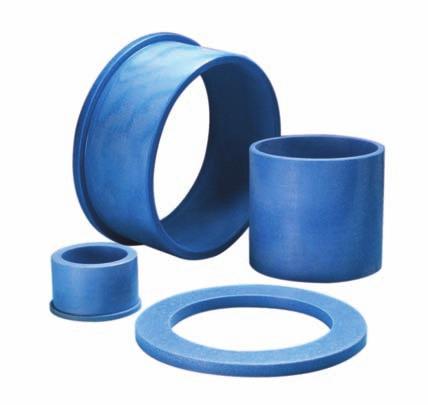 LUBRON TX self-lubricating bearings combine high performance reinforcing polyester fibers with thermosetting resins and PTFE solid lubricants.