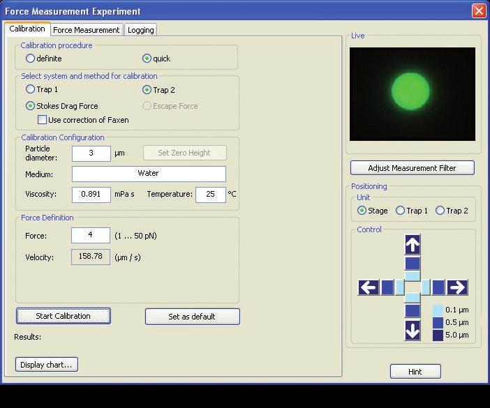 Force Measurement This intuitive software is not just easy to use it also offers flexible functionality and experimental freedom ranging from simple manipulation to quantitative force measurement.