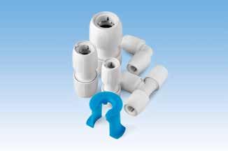 FINISH: LENGTHS: 20mm to 400mm Yellow, black, blue 6m lengths & coiled up to 180mm JG Speedfit is a plastic push-fit system suitable for the plumbing of hot and cold water services, central heating
