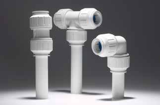 Manufactured to British Standards and Kitemarked, the fittings are available in diameters up to 28mm.