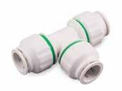 The plumbing system offers a comprehensive range of pipes and fittings in 10, 15, 22 and 28mm nominal diameters.