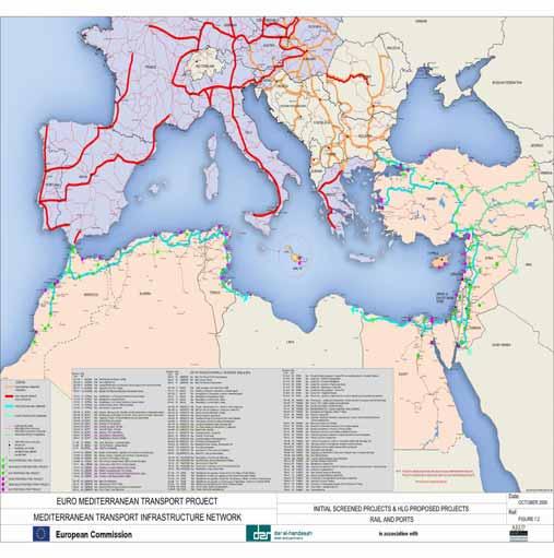 More than 300 ports in the region new hubs in Morocco, Algeria, Egypt