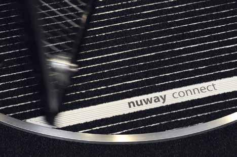 Nuway Grid ENTRANCE SYSTEMS Coral carrier sections can allow colour co-ordinated entrance