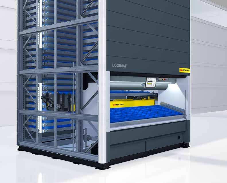 HIGHLIGHTS Compact Safe The LOGIMAT Vertical Lift Module is a well-rounded and dynamic complete solution Maximum use of the available height Visual, automated illing rate display Defragmentation and