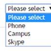select the appropriate interview type Phone, Campus, or