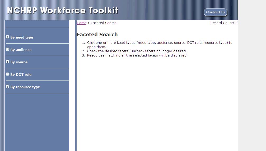 Figure 4.3 Finding Resources Using Faceted Search Figure 4.