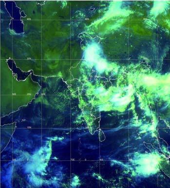 Weather condition and salient advisories SATELLITE IMAGE, 4 UTC, 27 th June 2008 Salient Advisories Weather Conditions Yesterday s upper air cyclonic circulation over north Bay of Bengal off north