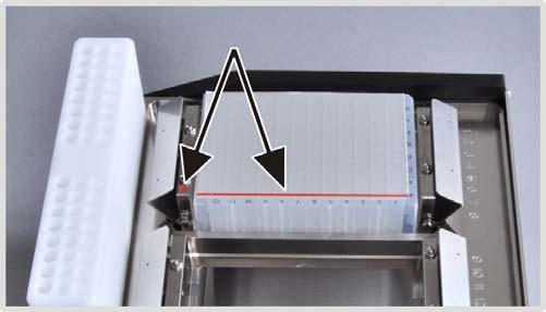 Place the reagent plate into the holder of the sample tray.
