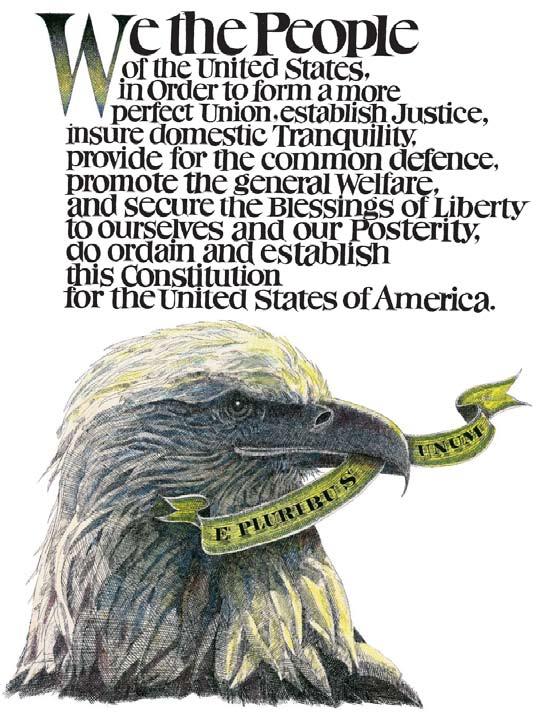 Activity #4: We the People Art Project Introduce students to the Preamble to the Constitution.