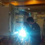 Siemens and ABB components Welding dept with