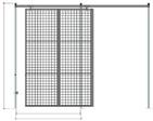 Panels Standard Panel 2 W x 4 H QS-P024 (exact size 22 W x 47 H) Standard Panel 3 W x 4 H QS-P034 (exact size 34 W x 47 H Standard Panel 4 W x 4 H QS-P044 (exact size 46 W x 47 H) Standard Panel 5 W