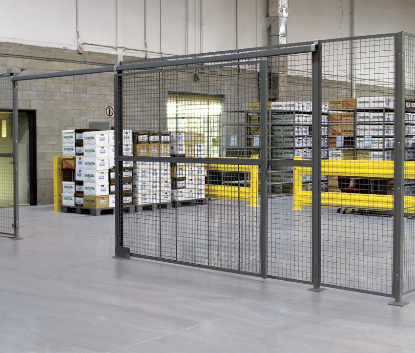 Original Wire Mesh Partition Warehouse Storage On the job 24/7. Create secure, reliable and functional storage space exactly where you need it with Cogan original wire mesh partitions.
