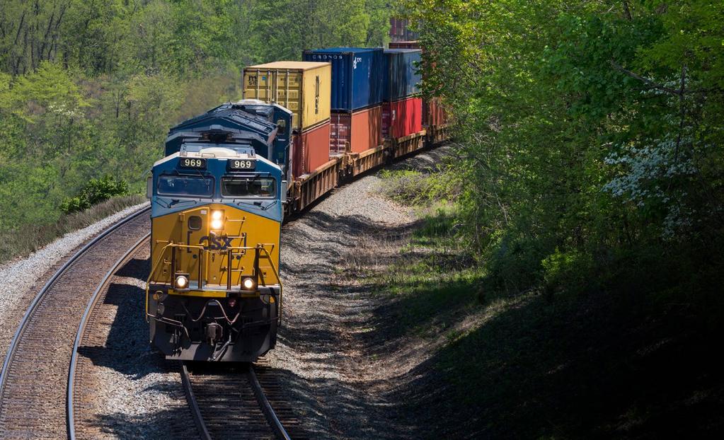 17 ENVIRONMENT 488 MILES Distance CSX moves one ton of freight on a single gallon of fuel 5.