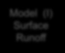 Runoff Model (II) Hydraulic Coupling Model (I) / (II) Weather Data Catchment Scale Floods: Flood plains.