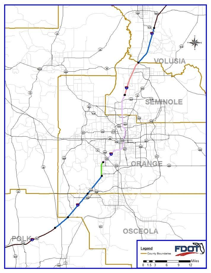 I-4 BEYOND the ULTIMATE From West of US 27 to East of SR 472 FPID: 432100-1-22-01 & 201210-2-22-01 Project Status South Extension Segment 1 West of CR 532 (Polk/Osceola County Line) to