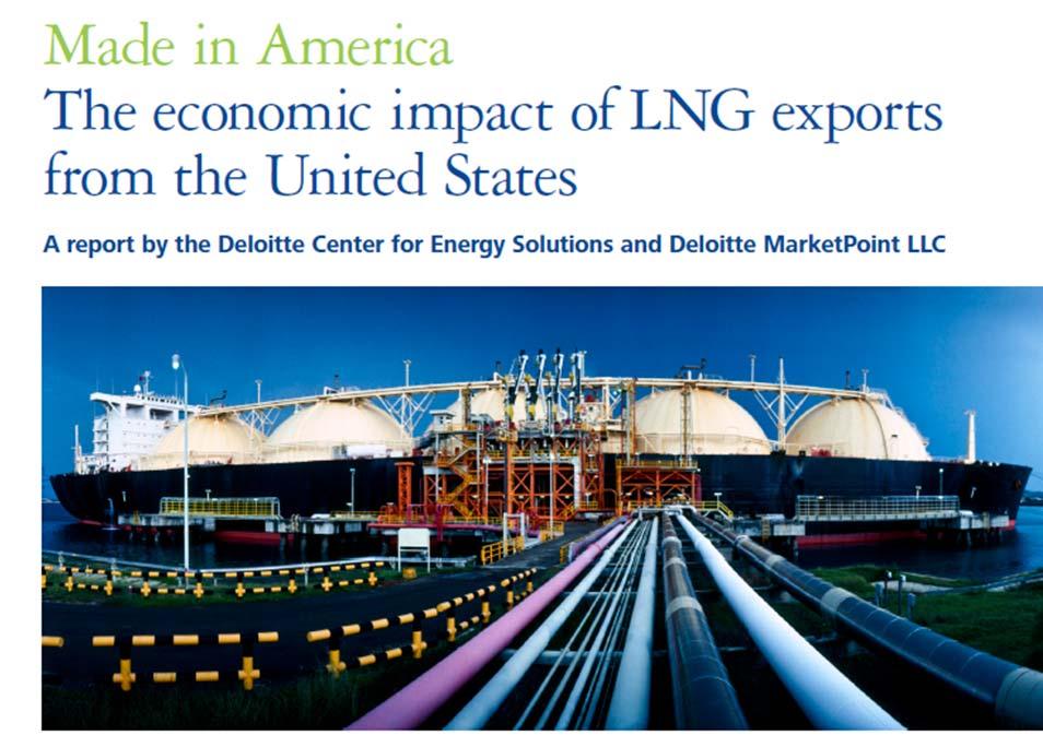 Deloitte: Exports Impact Prices Little Findings: Abundant shale gas resources mitigate the price impact; in fact most of the incremental supply comes from shale gas production.