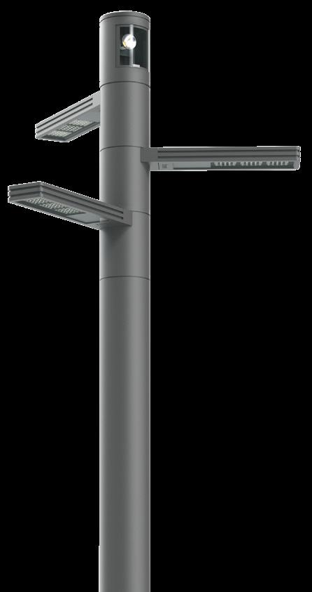 Due to the impressive combination of the illuminating column with the DALVIK S LED luminaire, the CITY