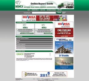 ONLINE BUYERS GUIDE NRMCA.OFFICIALBUYERSGUIDE.NET CONNECTING YOUR COMPANY TO THE LEADING PROFESSIONALS OF THE READY MIXED CONCRETE INDUSTRY.