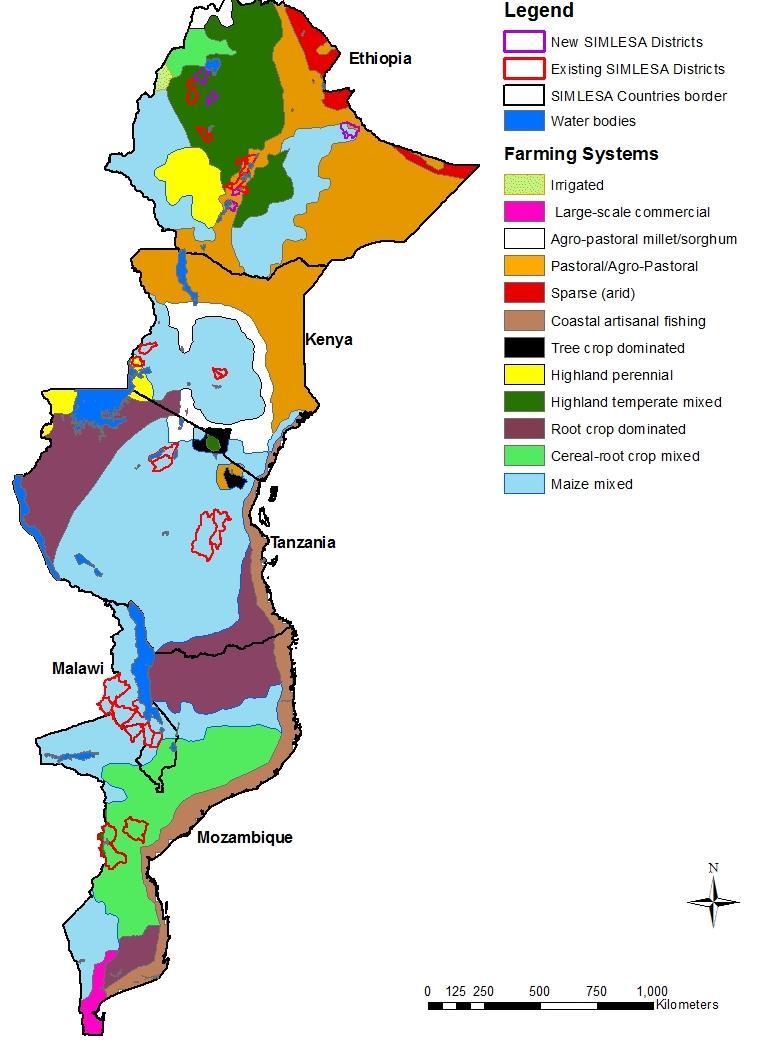SIMLESA countries Major farming systems in: Ethiopia Kenya Tanzania