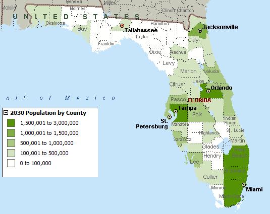 Conference Database, updated August, 2010 Exhibit 17 Florida Population by County