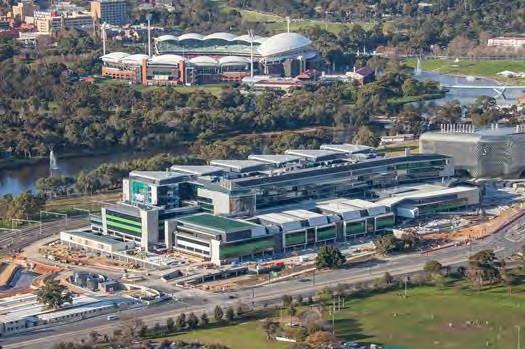 A COMMITMENT TO CRITICAL INFRASTRUCTURE NEW ROYAL ADELAIDE HOSPITAL 2000 staff on site at the peak of the project More than half a million tonnes of bulk excavation removed from the site more than