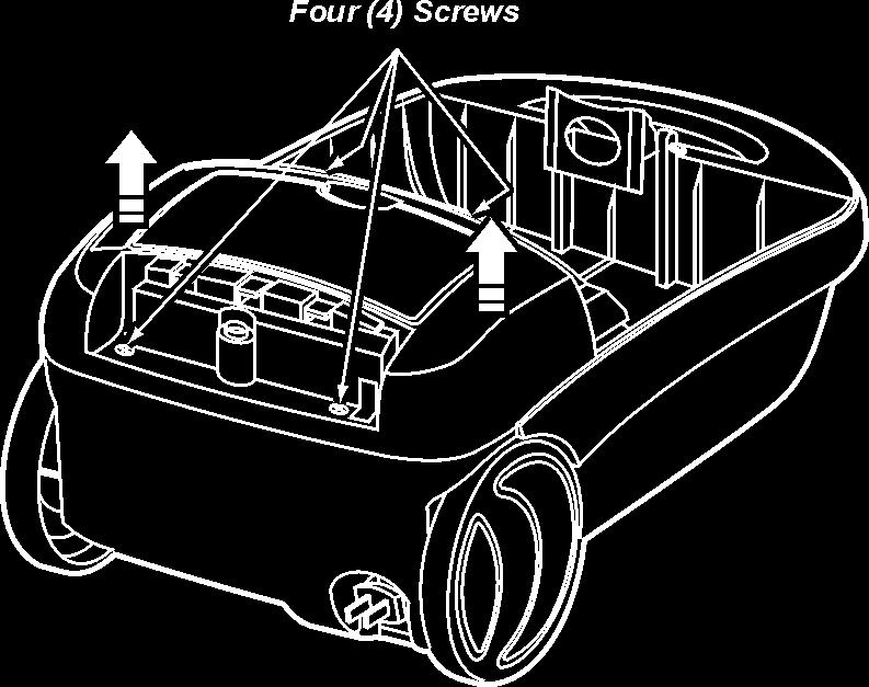 2.7. CORD REEL 2.7.1. Removal 1. Remove hood (see HOOD Removal). 2. Remove canopy cover (see CANOPY COVER Removal). 3. Disconnect both cord reel wires. 4. Remove the cord cover cap from the base. 5.