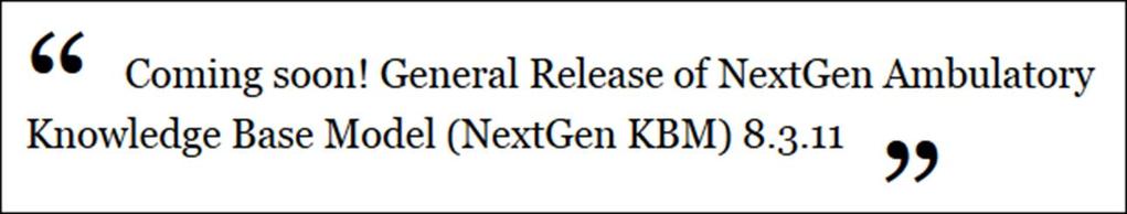 On November 6, 2016 NextGen also announced