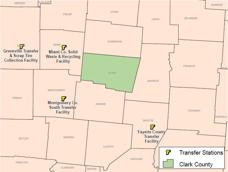 out-of-state transfer facilities. Information in this section has been obtained through the results of surveys, transfer station records and direct inquiry.