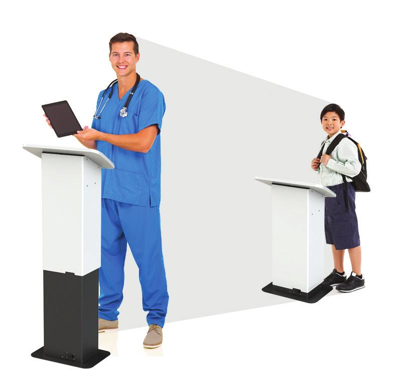 Hi-Lo SPOTLIGHT CODE 3400 Hi-Lo SPOTLIGHT CODE 3400 The Hi-Lo Lectern can accommodate everyone.