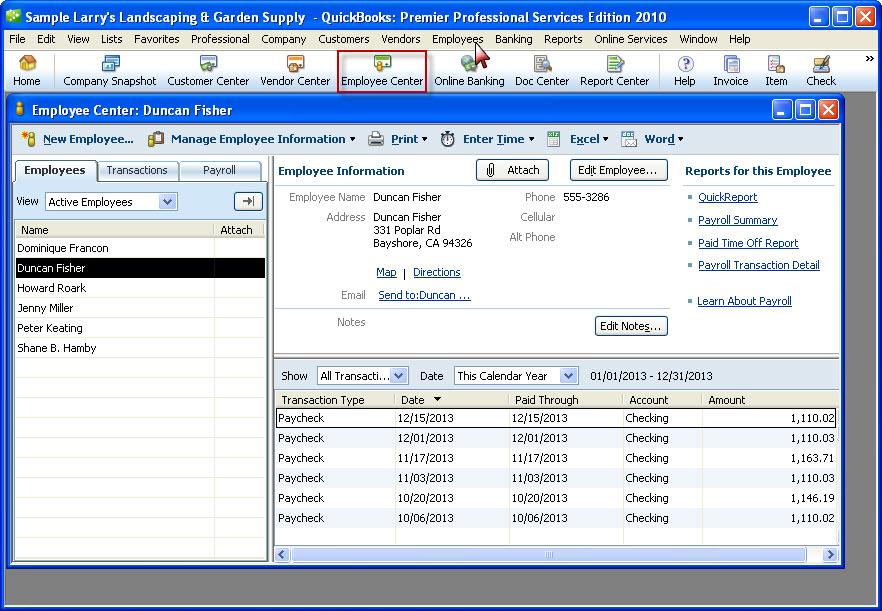 Quick Check Quick-Check A standard procedure after initial synchronization of data between ArchiOffice and QuickBooks is to check the transferred data.