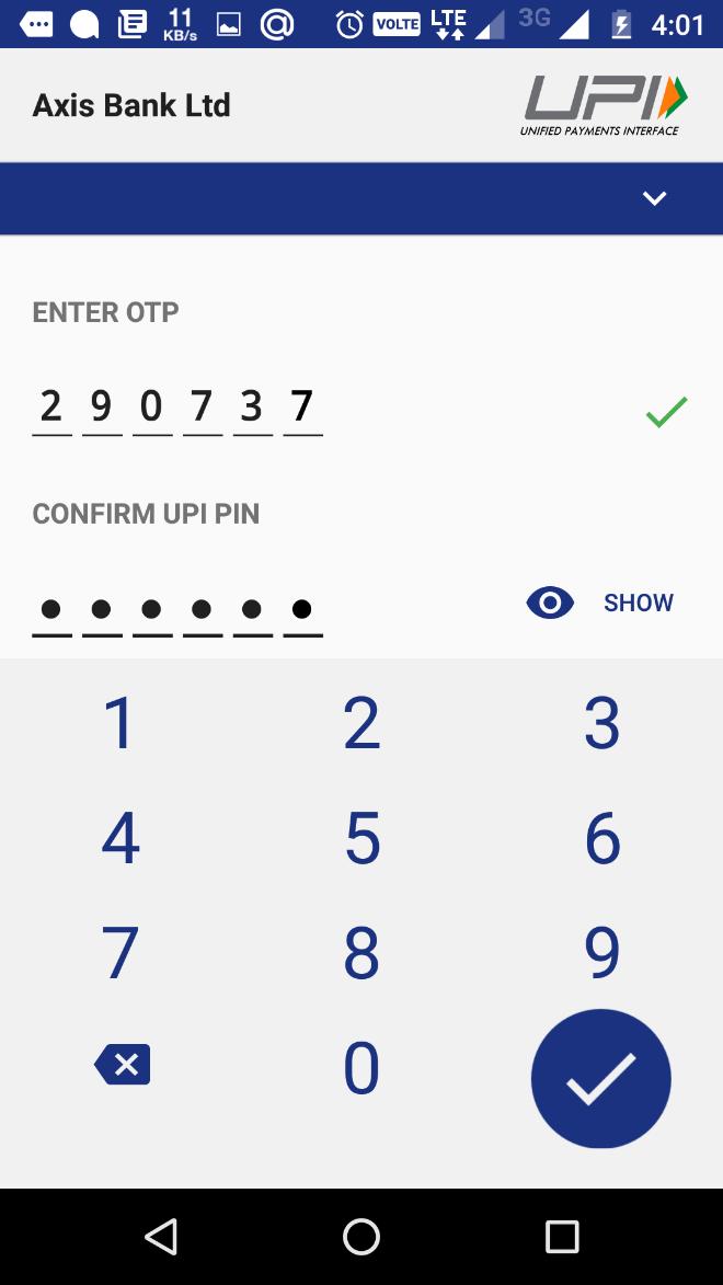 phone handset Password for opening