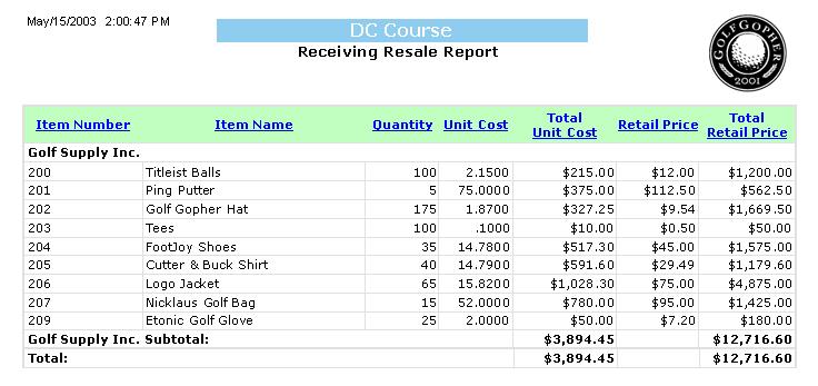 For a selected date range, the Receiving Order Summary Report gives you a summary of the receiving orders within a specific date range. This enables you to quickly view your new inventory costs. 6.1.