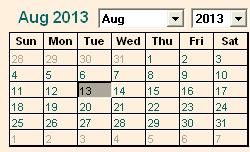 A listing of available times will be displayed underneath the calendar sorted by the hour for that day.
