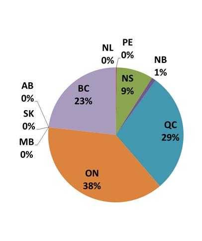 The Apple Context Apples are produced in most provinces Concentration in ON, QC, BC, NS and NB Largest tree fruit crop - volume and value 2 nd most valuable fruit crop after blueberries The market is