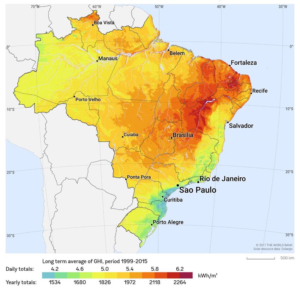 Solar Power Generation Brazil, one of the best countries in solar