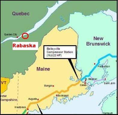 Rabaska Gas Metro / Enbridge / Gaz de France Ville-Guay/Beaumont, 20 miles from Quebec City, Quebec Capacity = 500 mmcf/d Waiting on regulatory process.