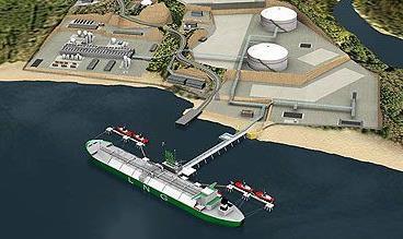 accommodate import LNG higher than