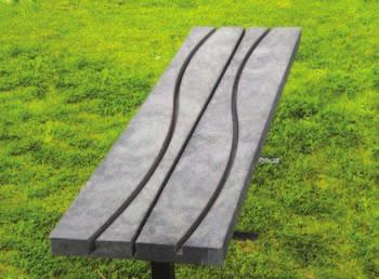 IR Outdoor Furniture - Hot Dipped Galvanised frame (HDG) - Concrete in or Bolt Down.